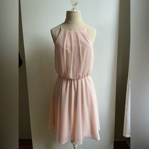 Blush Pink Halter Dress
